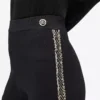 Bouclé detailní pletené kalhoty Bouclé detailní pletené kalhoty