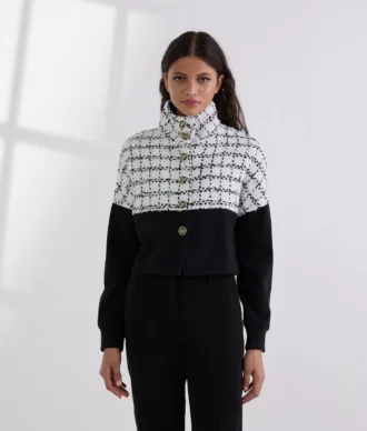 BOUCLÉ SWEAT JACKET