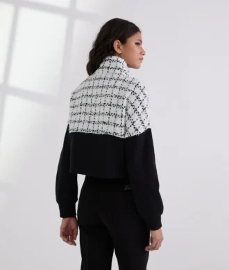 BOUCLÉ SWEAT JACKET