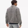Bouclé tvídová bunda na zip Bouclé tvídová bunda na zip