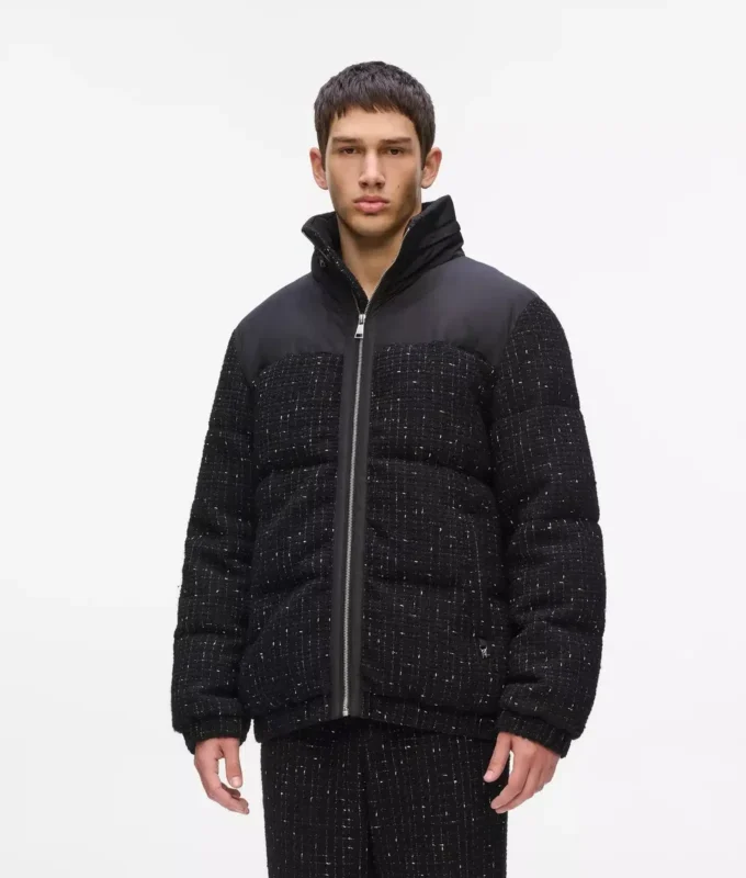 Boucléová péřová bunda Boucléová péřová bunda