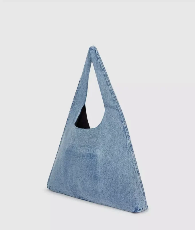 Denimová taška typu hobo Denimová taška typu hobo