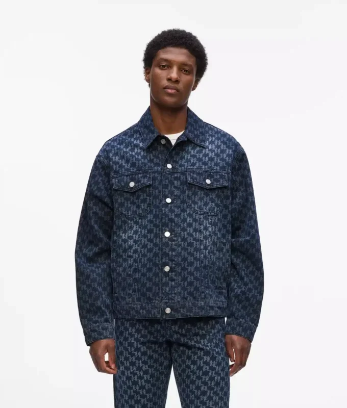 Džínová bunda s celoplošným monogramem Džínová bunda s celoplošným monogramem