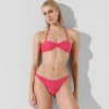 ŽEBROVANÉ BANDEAU BIKINI TOP