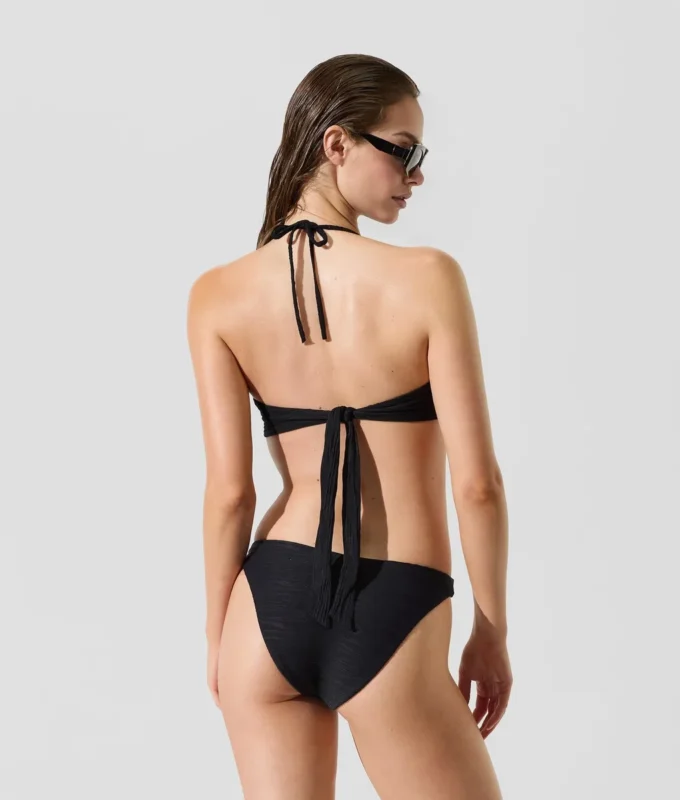 ŽEBROVANÉ BANDEAU BIKINI TOP
