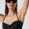 ŽEBROVANÉ BANDEAU BIKINI TOP