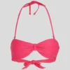 ŽEBROVANÉ BANDEAU BIKINI TOP