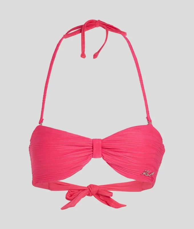 ŽEBROVANÉ BANDEAU BIKINI TOP