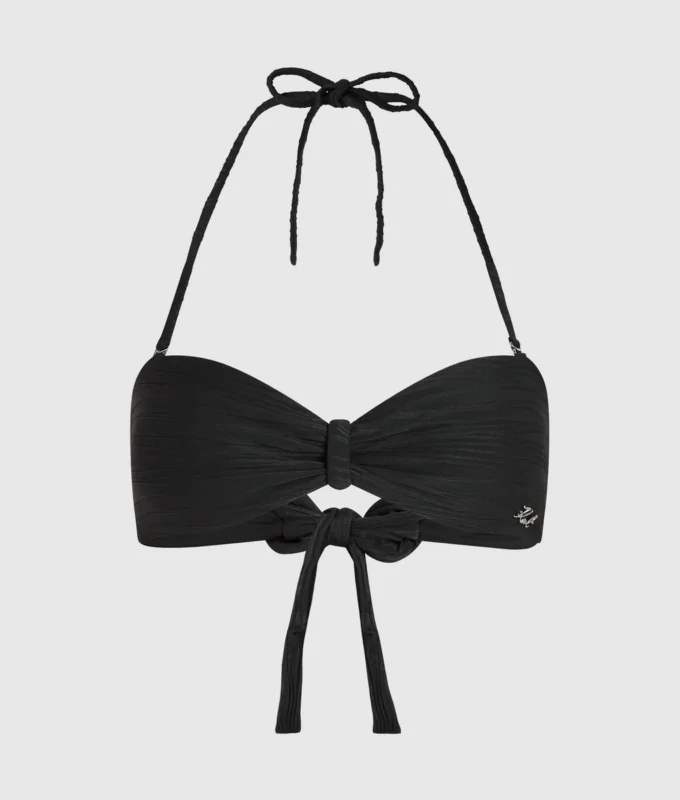 ŽEBROVANÉ BANDEAU BIKINI TOP