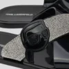 IKON NFT JELLY RHINESTONE SANDALS