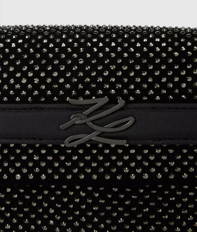 K/Autograph kabelka s rhinestones a horním uchem