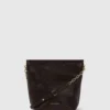 K/Autograph malá lesklá kabelka typu bucket