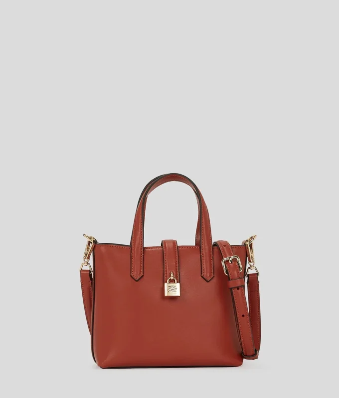 K/AUTOGRAPH PADLOCK MINI TOTE BAG K/AUTOGRAPH PADLOCK MINI TOTE BAG