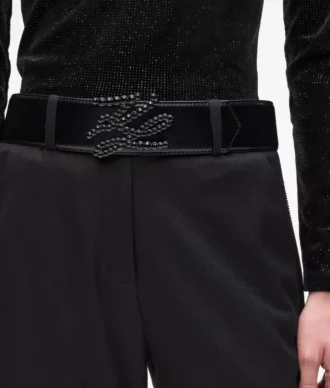 K/Autograph rhinestone belt