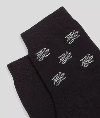 K/AUTOGRAPH RHINESTONE SOCKS – 2-PACK
