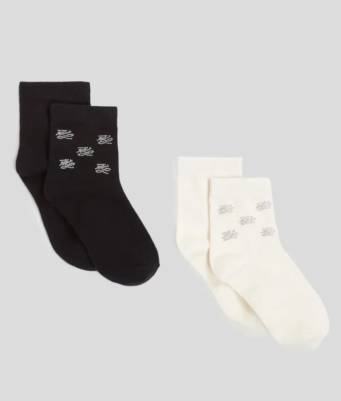 K/AUTOGRAPH RHINESTONE SOCKS – 2-PACK K/AUTOGRAPH RHINESTONE SOCKS – 2-PACK