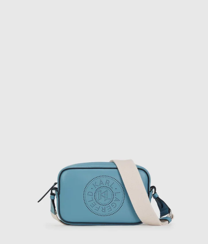 K/CIRCLE PERFORATED CROSSBODY BAG