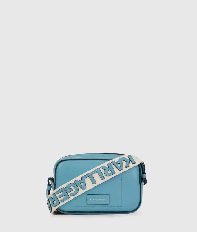 K/CIRCLE PERFORATED CROSSBODY BAG