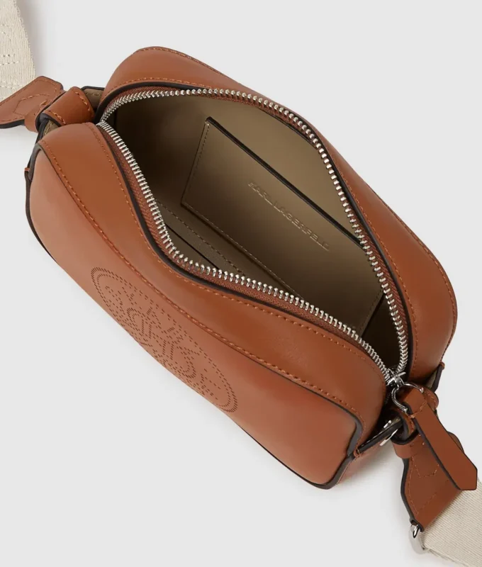 K/CIRCLE PERFORATED CROSSBODY BAG K/CIRCLE PERFORATED CROSSBODY BAG