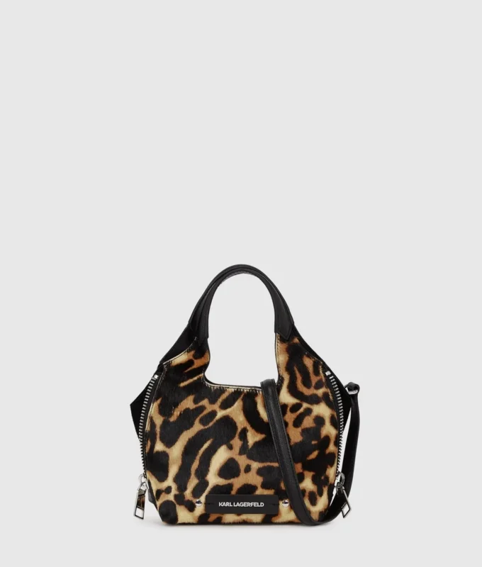 K/Hardware mini taška s leopardím potiskem K/Hardware mini taška s leopardím potiskem
