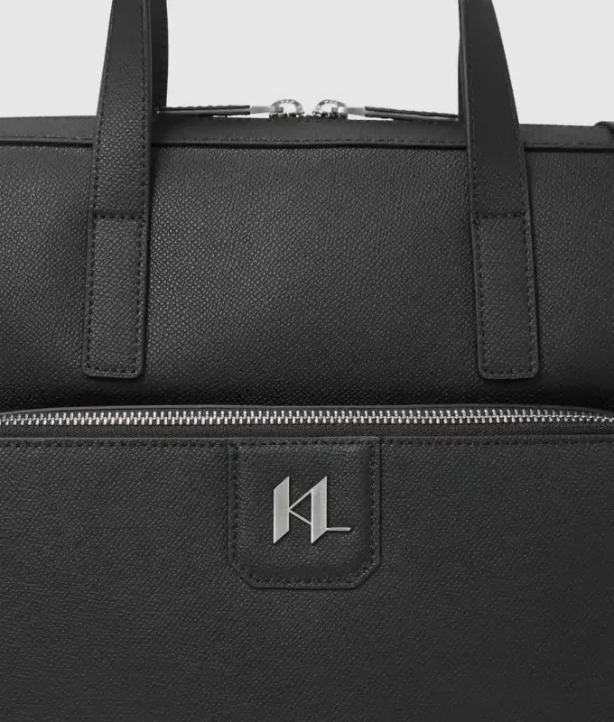 K/Kožená aktovka s monogramem K/Kožená aktovka s monogramem