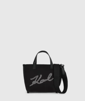 K/Signature mini shopper s kamínky K/Signature mini shopper s kamínky