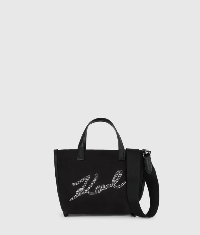 K/Signature mini shopper s kamínky K/Signature mini shopper s kamínky