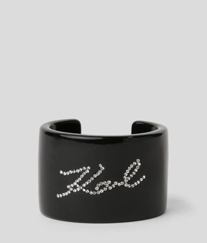 K/SIGNATURE RHINESTONES CUFF BRACELET K/SIGNATURE RHINESTONES CUFF BRACELET