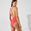 K/SIGNATURE TEXTURED CROSSOVER SWIMSUIT