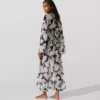 Kaftan s potiskem vějířů