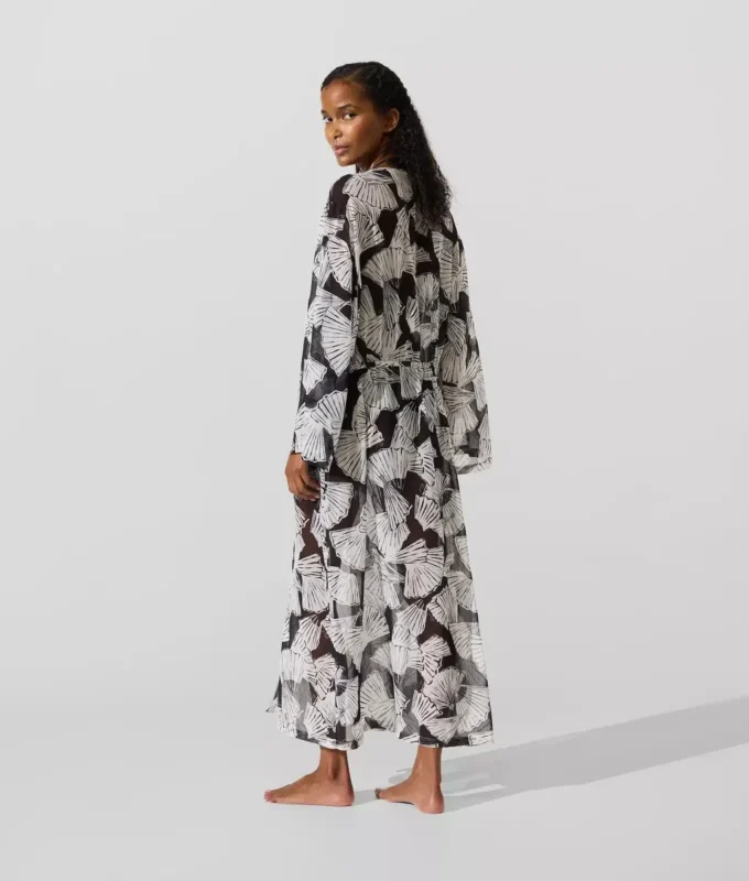 Kaftan s potiskem vějířů