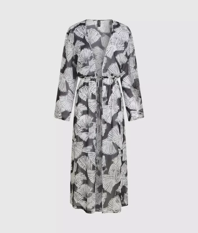 Kaftan s potiskem vějířů