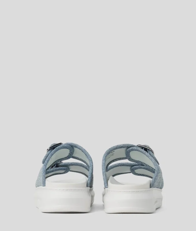 KAPRI DENIM RHINESTONE SANDALS