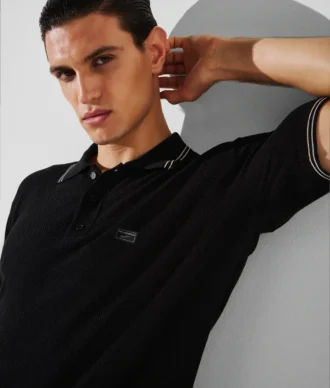 KL X BORSALINO PLETENÉ POLO tričko