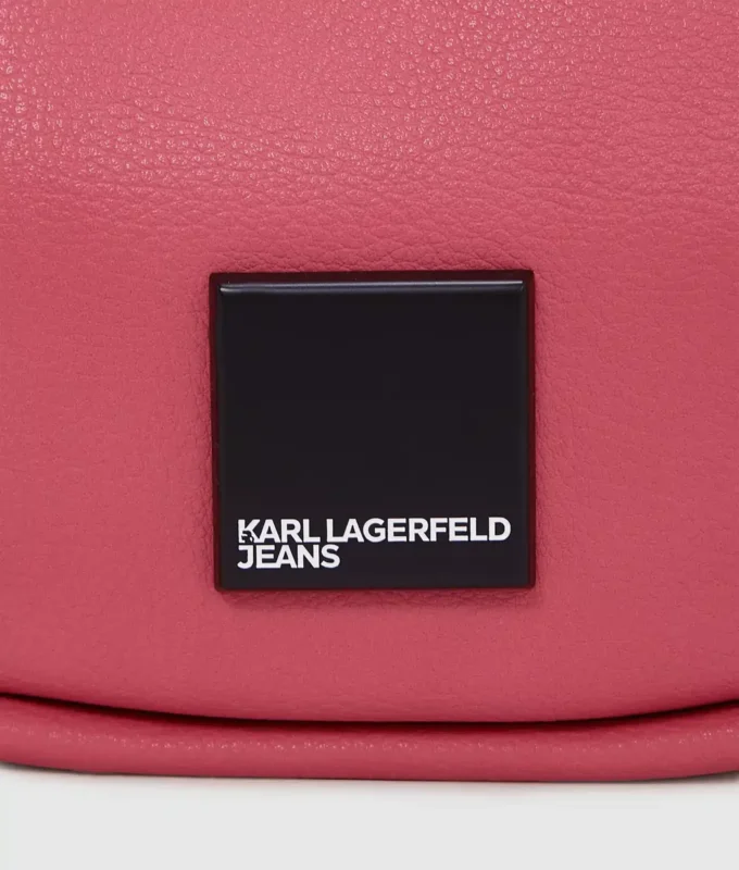 KLJ BOX LOGO SOFT HALF-MOON SHOULDER BAG KLJ BOX LOGO SOFT HALF-MOON SHOULDER BAG