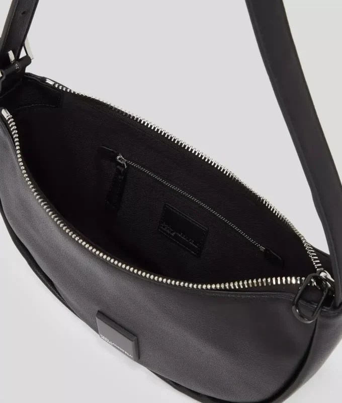 KLJ BOX LOGO SOFT HALF-MOON SHOULDER BAG KLJ BOX LOGO SOFT HALF-MOON SHOULDER BAG