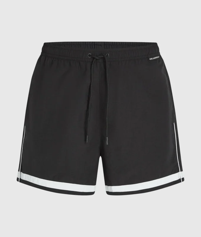 Kontrastní lemované boardshorts Kontrastní lemované boardshorts