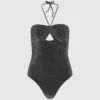 Kovové plavky s halter výstřihem