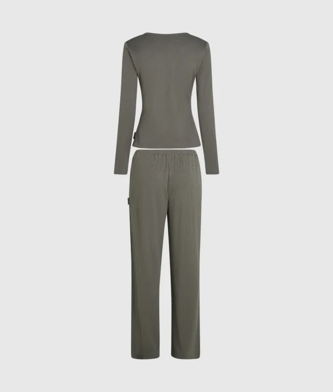 LOGO RIBBED PAJAMA SET LOGO RIBBED PAJAMA SET