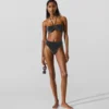 Metalická bandeau bikiny