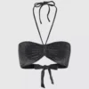 Metalická bandeau bikiny