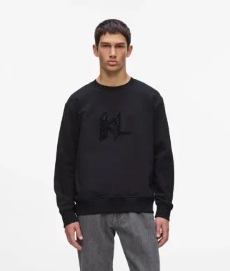 Mikina s monogramem a flitry