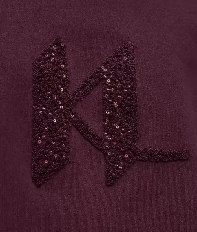 Mikina s monogramem a flitry