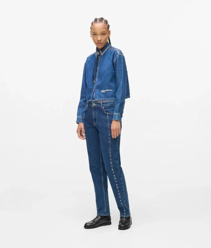 Mom jeans s cvočky Mom jeans s cvočky