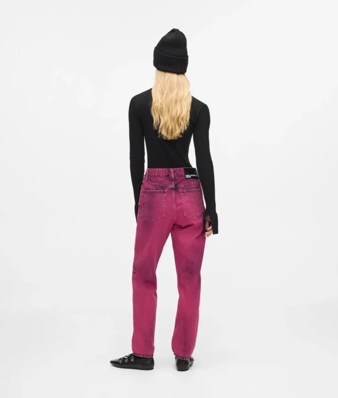 Mom jeans se sprejovým efektem Mom jeans se sprejovým efektem