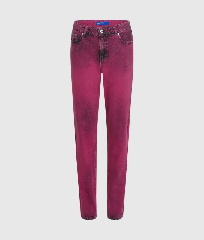 Mom jeans se sprejovým efektem Mom jeans se sprejovým efektem