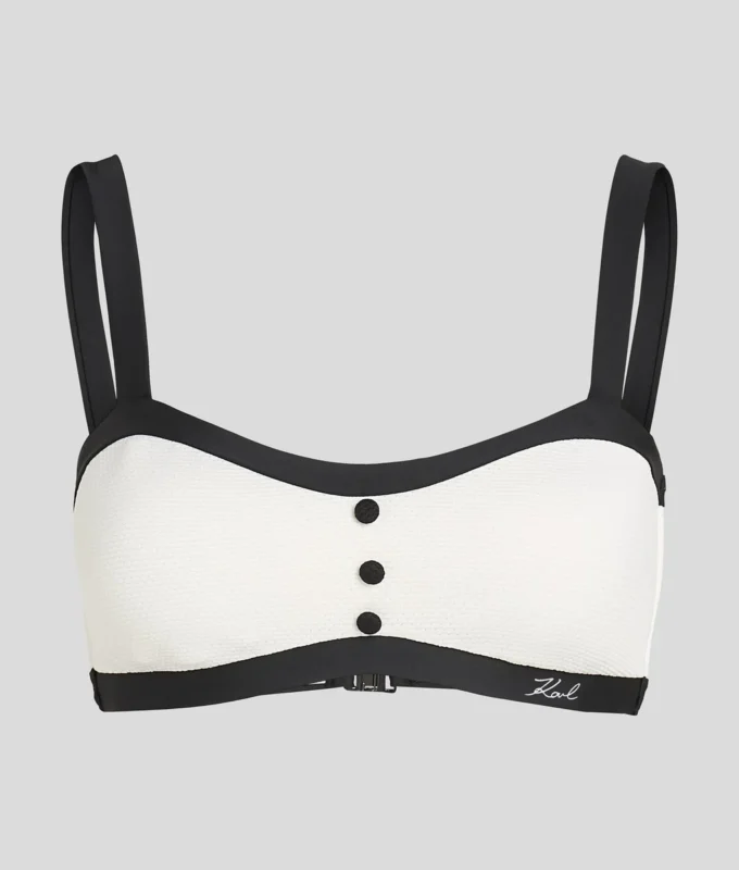 MONOCHROMATICKÁ BANDEAU BIKINI TOP MONOCHROMATICKÁ BANDEAU BIKINI TOP