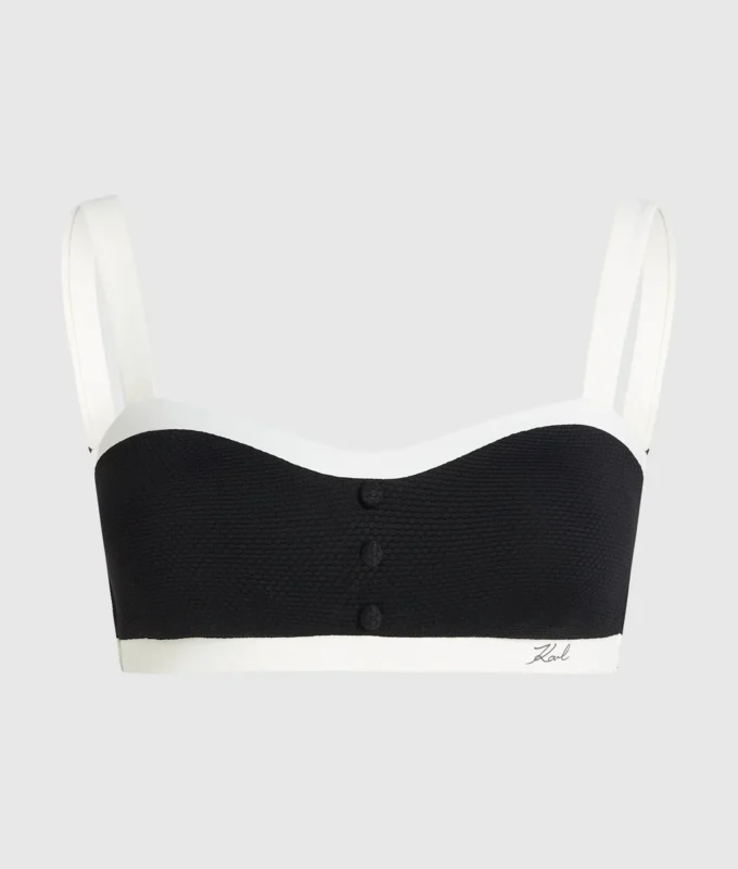 MONOCHROMATICKÁ BANDEAU BIKINI TOP MONOCHROMATICKÁ BANDEAU BIKINI TOP