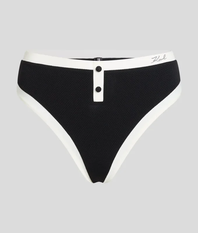 MONOCHROMATICKÉ BIKINOVÉ KALHOTKY S VYSOKÝM PASEM