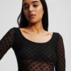 MONOGRAMOVÝ DLOUHÝ RUKÁVOVÝ MESHOVÝ BODYSUIT MONOGRAMOVÝ DLOUHÝ RUKÁVOVÝ MESHOVÝ BODYSUIT